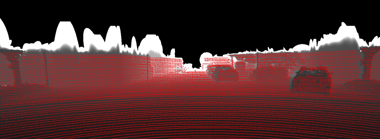 Rendered depth when only the depth loss is used